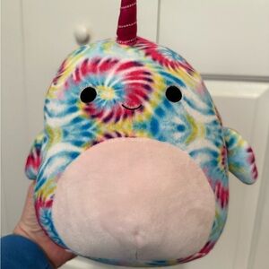 Squishmallows Milaina Tie-Dye Narwhal Unicorn  NWT
